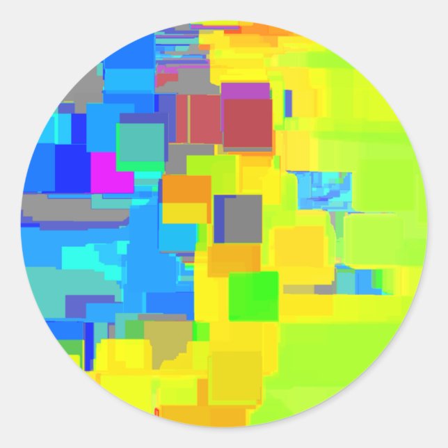 Adesivo "Cidade no Céu" Arte Geométrica (Frente)