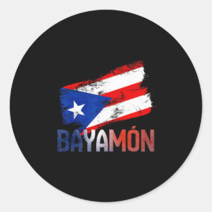 Adesivo Cidade Yamón Porto Rico Bandeira Vintage Roots Bor