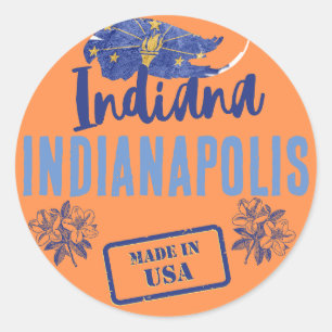 Adesivo Cidades de Indiana