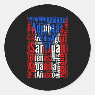 Adesivo Cidades porto-riquenhas Porto Rico Bandeira Boricu