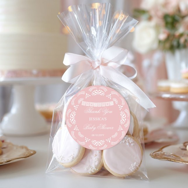 Adesivo Cielito Lindo Talavera Mexican Girl Baby Shower (Criador carregado)