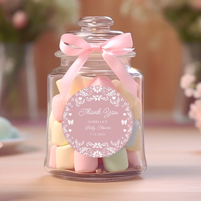 Adesivo Cielito Lindo Talavera Mexicano Baby Show Obrigado (Criador carregado)