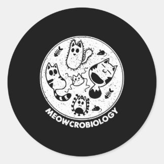 Adesivo Ciência Cat Meowcro biologia