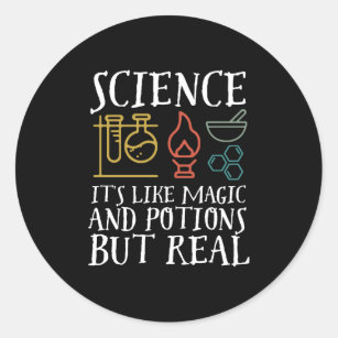 Adesivo Ciência como magia e Nerd de Geek de poção