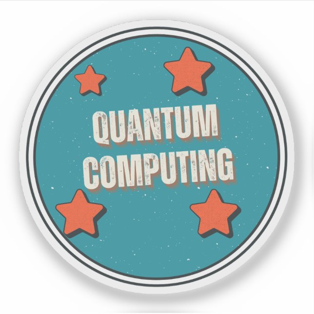 Adesivo Ciência da Computação Quântica (Frente)