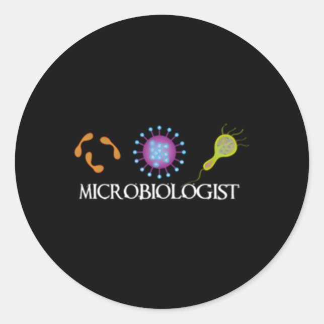 Adesivo Ciência da Microbiologia (Frente)