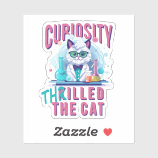 Adesivo Ciência do Gato: A Curiosidade Entusiasmou o Gato