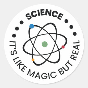 Adesivo Ciência É Como Magia, mas Real   Ciência Divertida