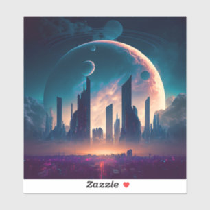 Adesivo Ciência Ficha Espacial Cyberpunk