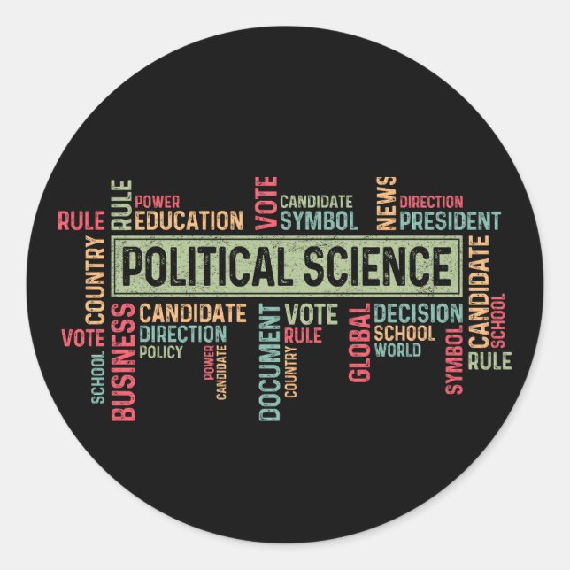 Adesivo Ciência Política (Frente)