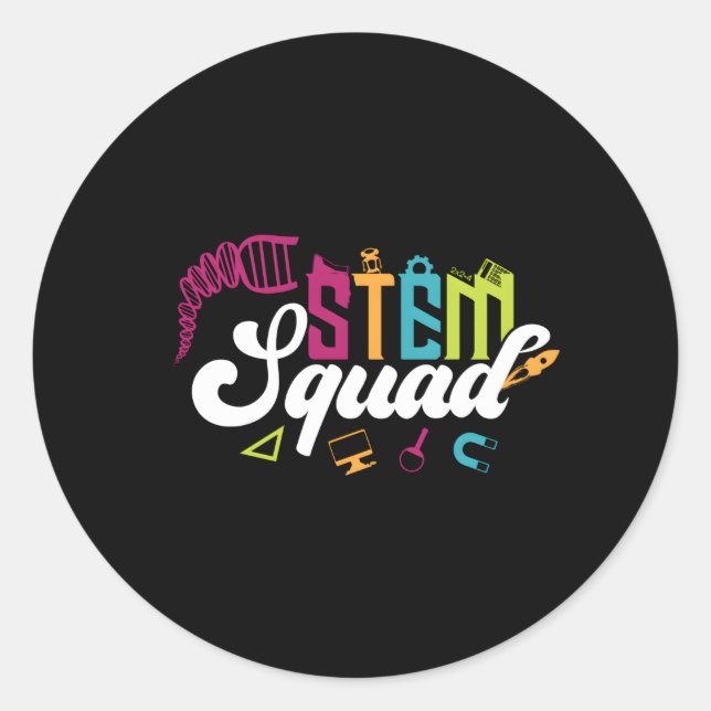 Adesivo Ciência Tecnologia Engenharia de Matemática Stem S (Frente)