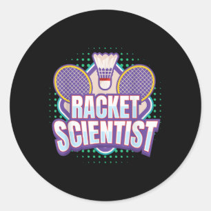 Adesivo Cientista de Raquete de Badminton I Raquete de Bad