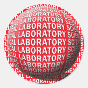 Adesivo Cientista do Laboratório Clínico CLS SPHERE