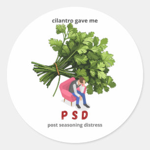 Adesivo Cilantro Me Deu PSD - Engraçado Anti-Cilantro
