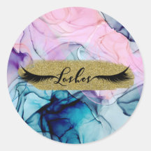 Cílios Etéreos Moderno Glam Rosa Roxo Azul Turques