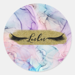 Adesivo Cílios Fantasia Aquarela Pastel Etéreo Tênue