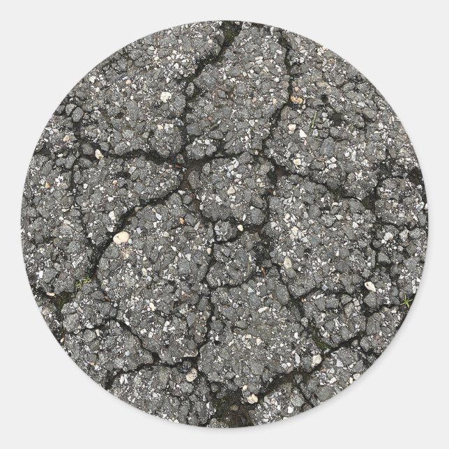 Adesivo Cimento de Pavimento na Rua Asfalto Preta (Frente)