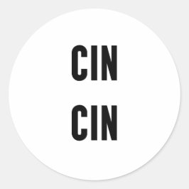 Adesivo Cin Cin Typography