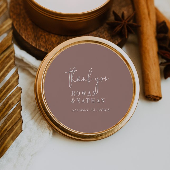 Adesivo Cinamão Chic Moderno Rosa Muito Obrigado Pinheiros (Criador carregado)