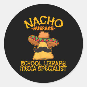 Adesivo Cinc. Média de Biblioteca Escolar de Nacho