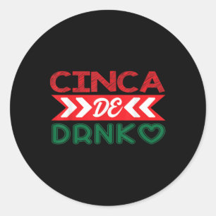 Adesivo Cinca De Drinko Mexicano Cinco De Mayo