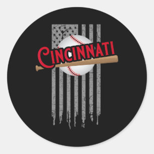 Adesivo Cincinnati Oh EUA Bandeira As Rainhas Chip Cidade