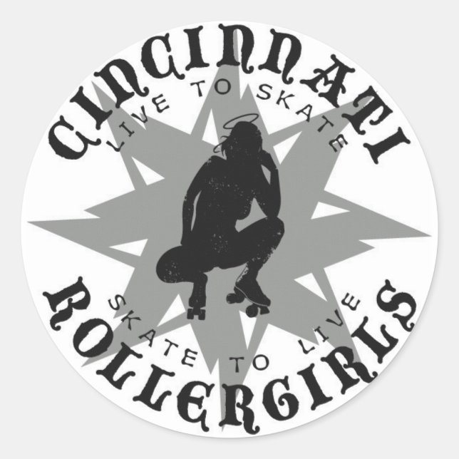 Adesivo Cincinnati Rollergirls Sticker (Frente)