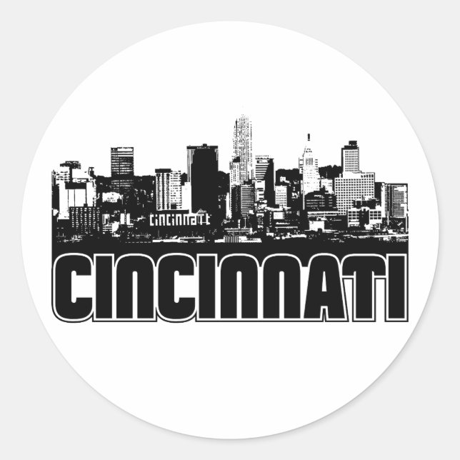 Adesivo Cincinnati Skyline (Frente)