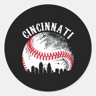 Adesivo Cincinnati Skyline City Baseball Reuniu Em Gameday