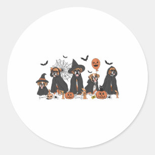 Adesivo Cinco Bruxas Boxer Cachorro Halloween Cachorro Spo