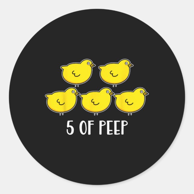 Adesivo Cinco Da Terapêutica Respiratória Divertida De Pee (Frente)