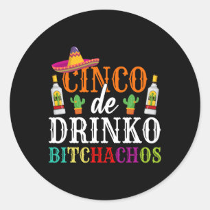 Adesivo Cinco De Drinko Achos Cinco Do Partido Mayo Mulher