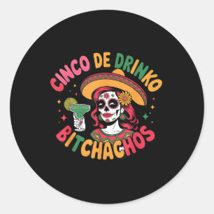Adesivo Cinco De Drinko Achos Funny Partido Mexicano Cinco