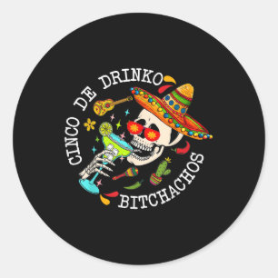 Adesivo Cinco De Drinko Achos México Cinco De Mayo Drinki