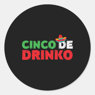 Adesivo Cinco de Drinko Camisas Homens Mulheres Cinco de M