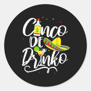 Adesivo Cinco De Drinko Funny Cinco De Mayo Men Women 5 De