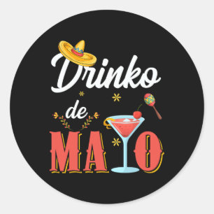 Adesivo Cinco De Drinko Tequila Margarita Cinco De Mayo Dr