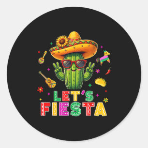 Adesivo Cinco de maio cacto mexicano engraçado vamos festa