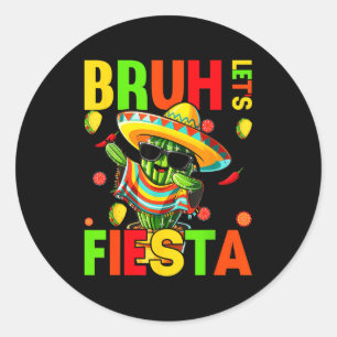 Adesivo Cinco de maio cacto mexicano engraçado vamos feste