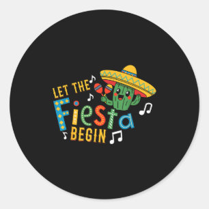 Adesivo Cinco de maio deixe a festa começar divertido mexi