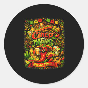 Adesivo Cinco de maio vamos festa mexicana partido cinco d