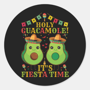 Adesivo Cinco de Mayo Avocado Santo Guacamole É Fiesta T