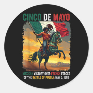Adesivo Cinco De Mayo Batalha Mexicana De Puebla 5 De Maio