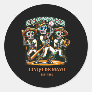Adesivo Cinco De Mayo Bysebyll Skeletons