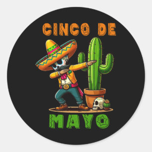 Adesivo Cinco De Mayo Cactus Mexicano Poncho Sombrero Hat