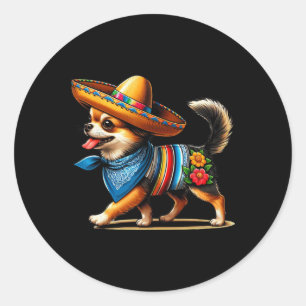 Adesivo Cinco De Mayo Cog Funny Chihuahua Legal Fie Mexica