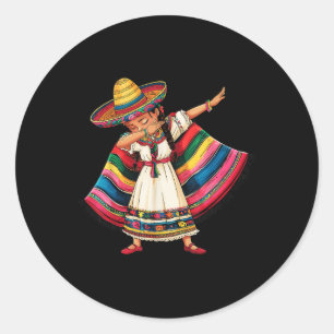 Adesivo Cinco De Mayo Dabbing mexicls Sombrero Ponch