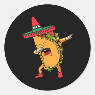 Adesivo Cinco De Mayo Dabbing Taco Mexicano Sombrero Hat D