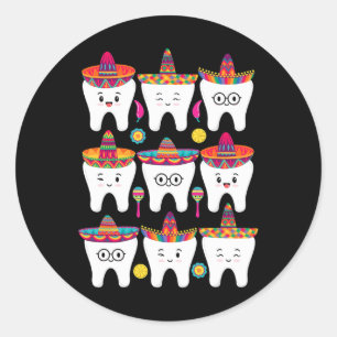 Adesivo Cinco De Mayo Dental Mexicano Fiesta Dentist Hygie