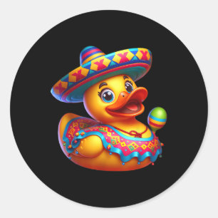 Adesivo Cinco de Mayo Duck Mexicano Sombrero Fiesta